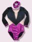 Preview: schwarz/fuchsia Größe 128