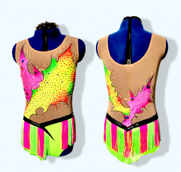 Kleid bunt "fireworks" (158-164)