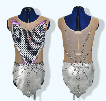 Kleid silber "deep space" (164-170)