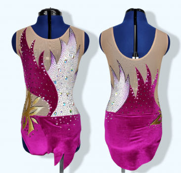 Kleid pink/ weiß "raspberry / white" (146 - 152)