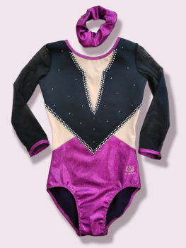 schwarz/fuchsia Größe 128