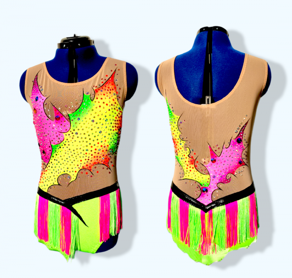 Kleid bunt "fireworks" (158-164)