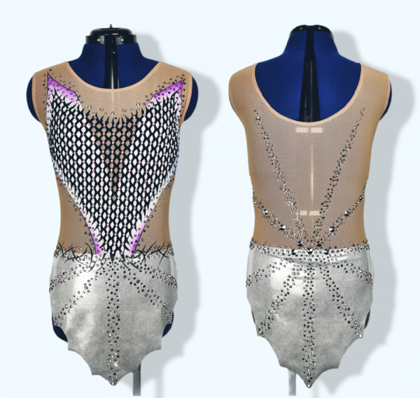 Kleid silber "deep space" (164-170)