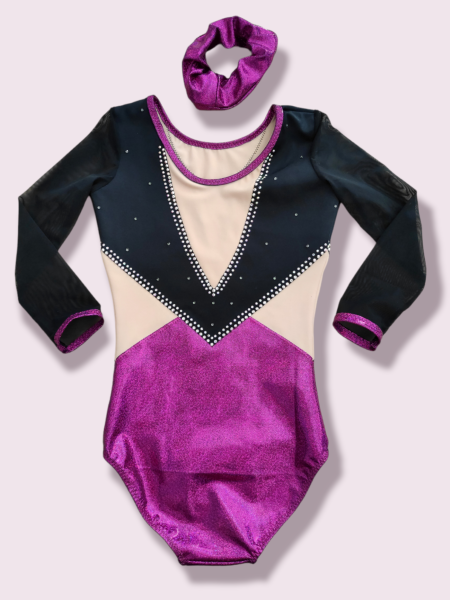 schwarz/fuchsia Größe 128
